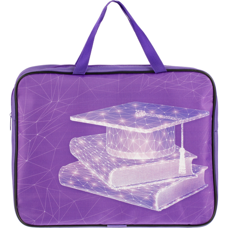 Изображение товара Папка для тетрадей Знания А4 с 1 отделением на молнии с ручками