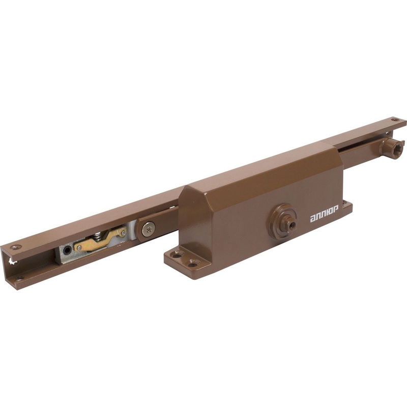 Изображение товара Доводчик дверной Аллюр 168/3-4 AH-C до 100 кг коричневый