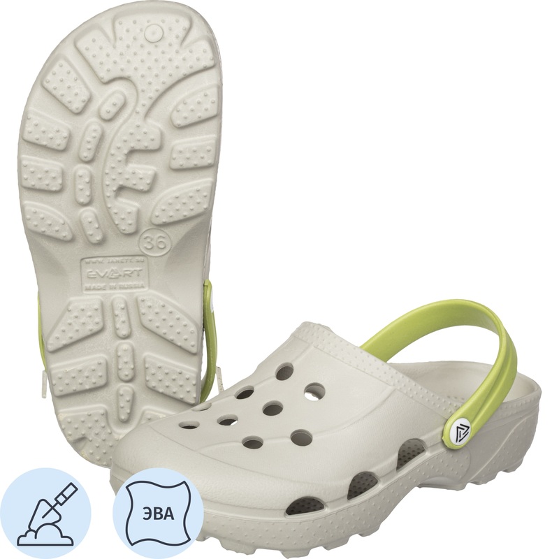 Изображение товара Сабо женские EVART Ола ЭВА серые размер 36 с ремешком