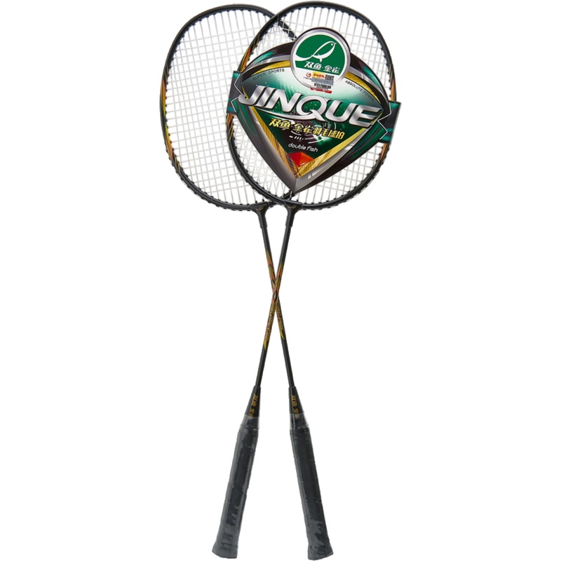Изображение товара Набор для бадминтона Double Fish Jinque 1306 чёрный 2 ракетки