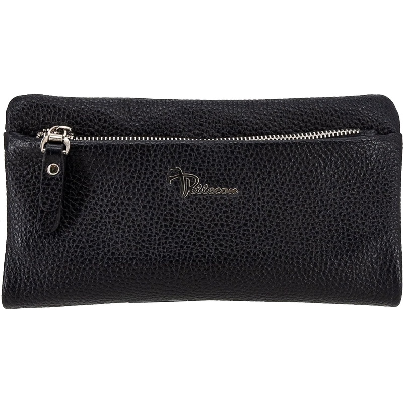 Изображение товара Мужской клатч Pellecon из натуральной кожи черный, 4 отделения и карманы