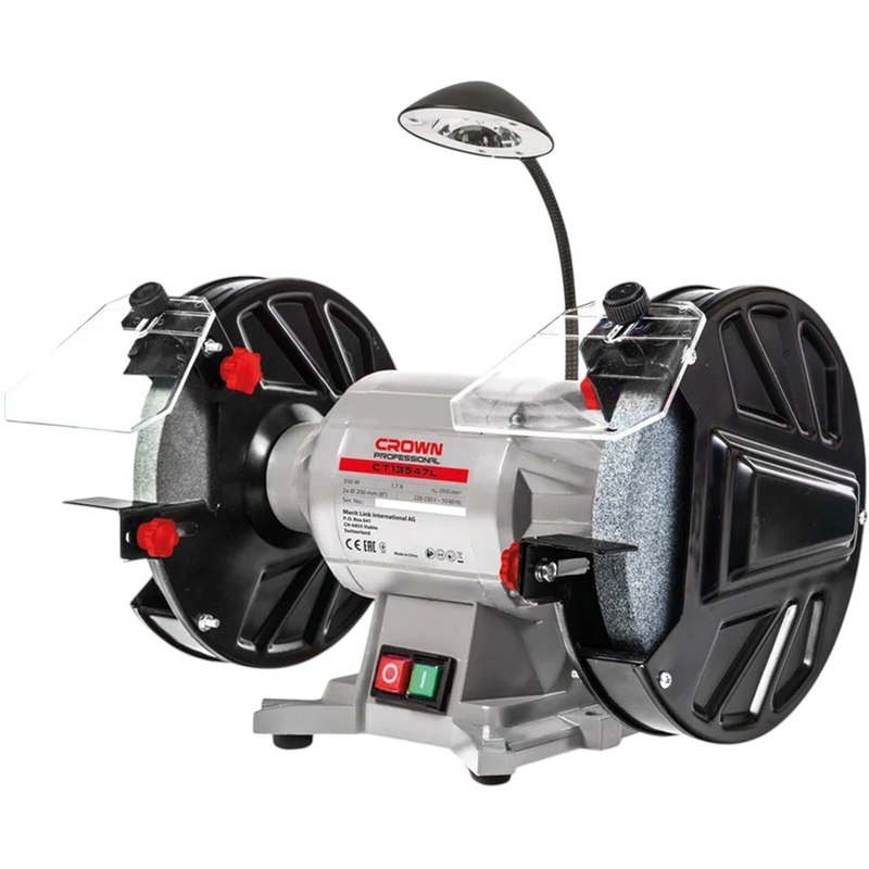 Изображение товара Станок заточной Crown CT13547L мощность 350 Вт диаметр 200 мм