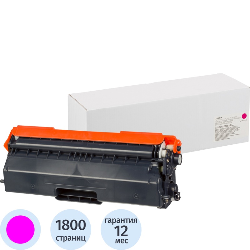 Изображение товара Картридж лазерный Retech TN-421M пурпурный совместимый для Brother