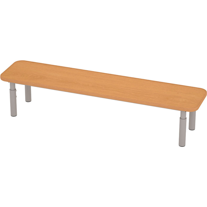 Изображение товара Регулируемая детская скамейка М-238 на металлокаркасе, бежевый, 120 см