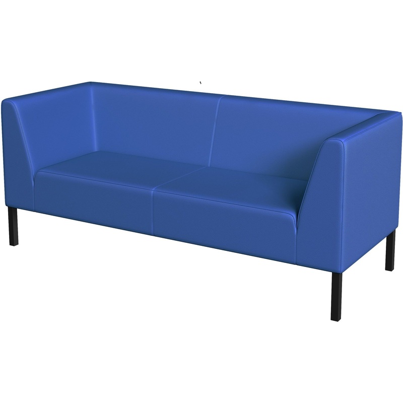 Изображение товара Диван трехместный Bonus синий (искусственная кожа)