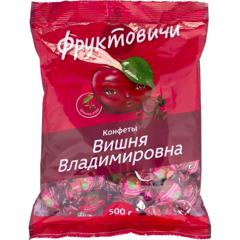 Изображение товара Конфеты глазированные Фруктовичи Вишня Владимировна 500 г вкусные ягоды