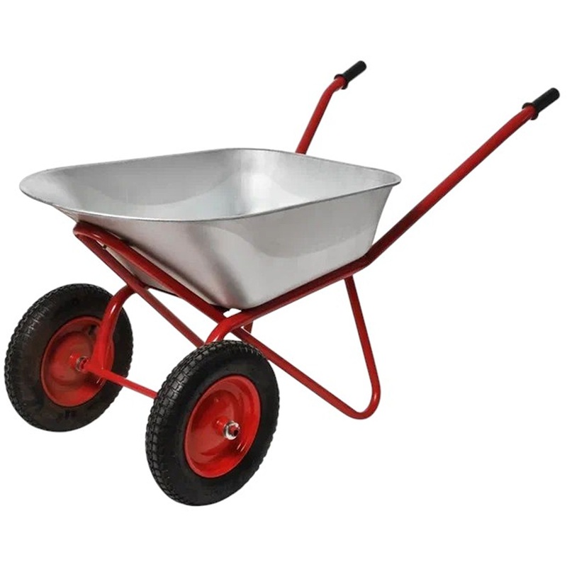 Изображение товара Тачка садово-строительная Бизон двухколёсная 250 кг 110 л усиленная (138101)