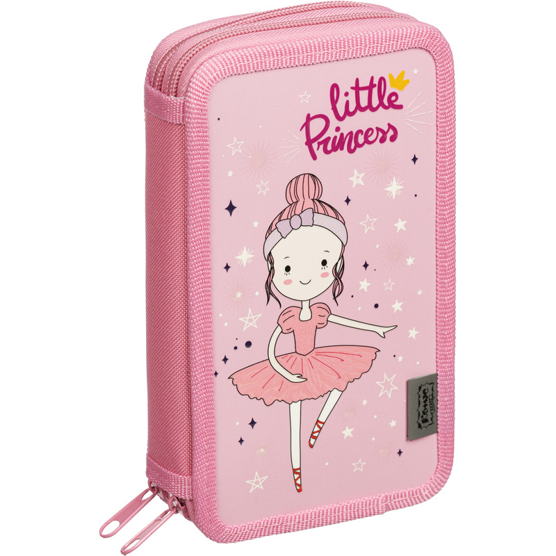 Изображение товара Пенал двухсекционный Комус Класс Балерина розовый для девочек