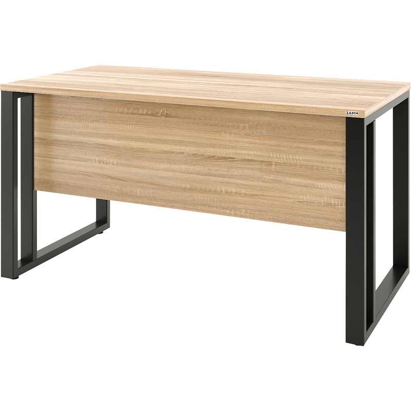 Изображение товара Стол письменный Zamm Статус 11717 из ЛДСП дуб бардолино/чёрный 1400х800х745мм