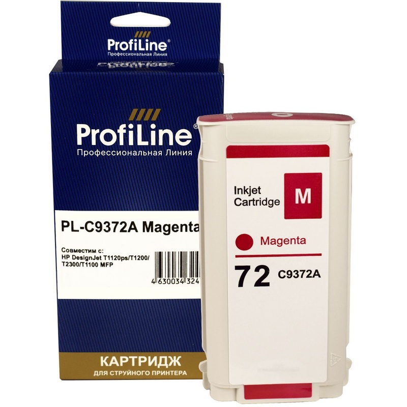 Изображение товара Картридж струйный ProfiLine 72 C9372A для HP пурпурный совместимый