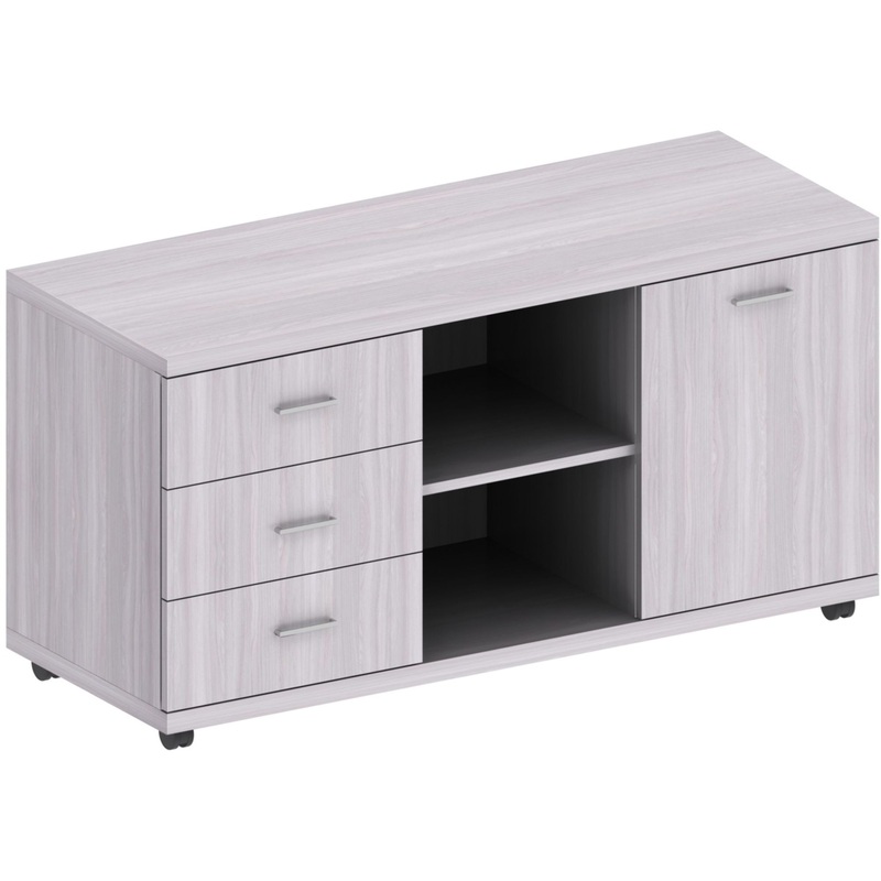 Изображение товара Тумба сервисная Президент-Pro ясень шимо светлый 1200x450x600 мм 3 ящика