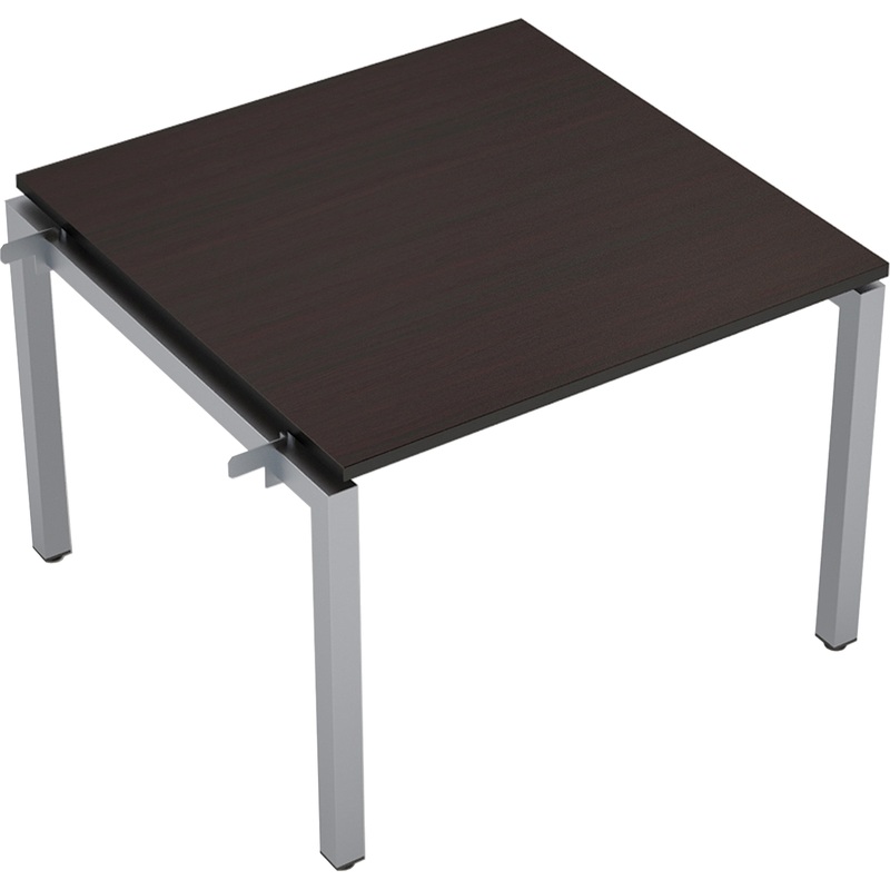 Изображение товара Элемент стола для переговоров Avance 6МПН.501 венге/алюминий матовый 1000х1000х750 мм