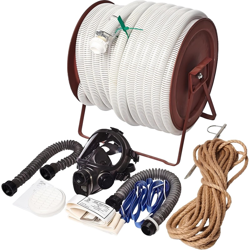 Изображение товара Противогаз шланговый промышленный ПШ-20ЭРВ с маской БРИЗ-4301 категория 2