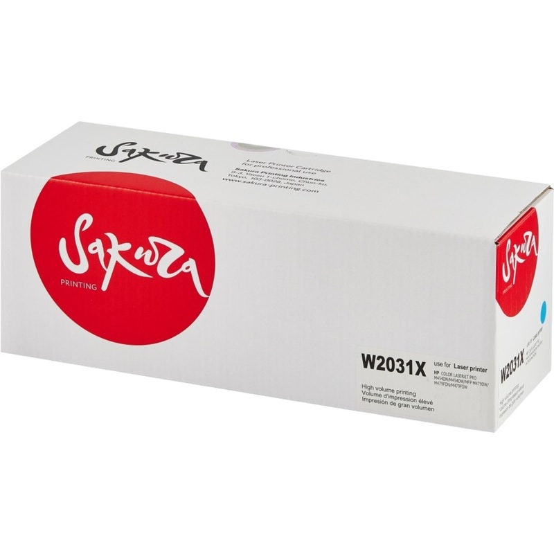 Изображение товара Картридж лазерный Sakura W2031X SAW2031X для HP голубой совместимый повышенной емкости