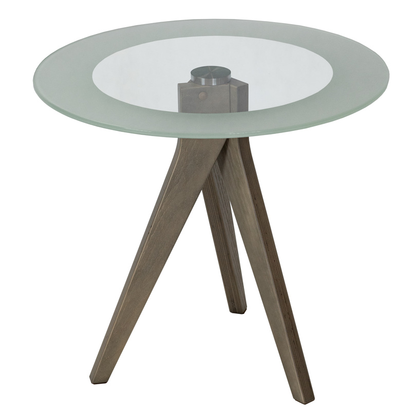 Изображение товара Журнальный стол Рилле 441 прозрачный с шимо 500x500x460 мм