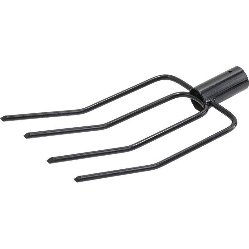 Изображение товара Вилы сенные без черенка 4-рогие 17x28 см для сбора травы