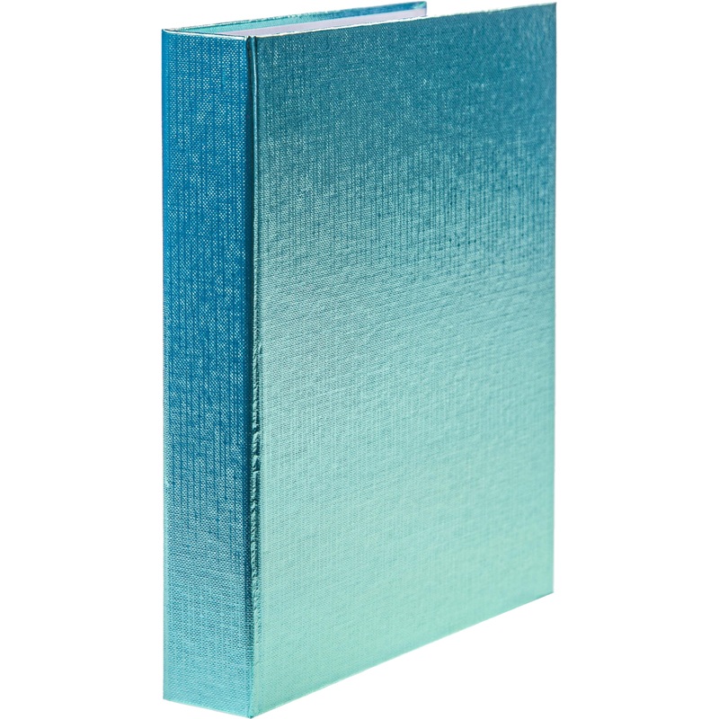 Изображение товара Тетрадь на кольцах Metallic А5 120 листов голубая в клетку перфорацией