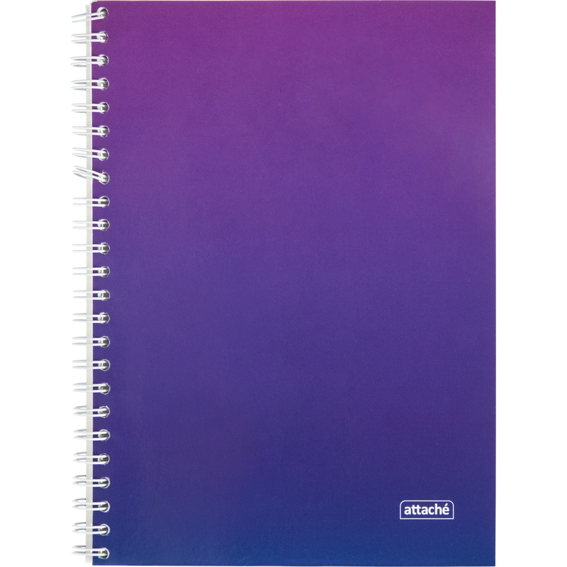 Изображение товара Бизнес-тетрадь Attache Градиент А5 96 листов фиолетовая в клетку на спирали