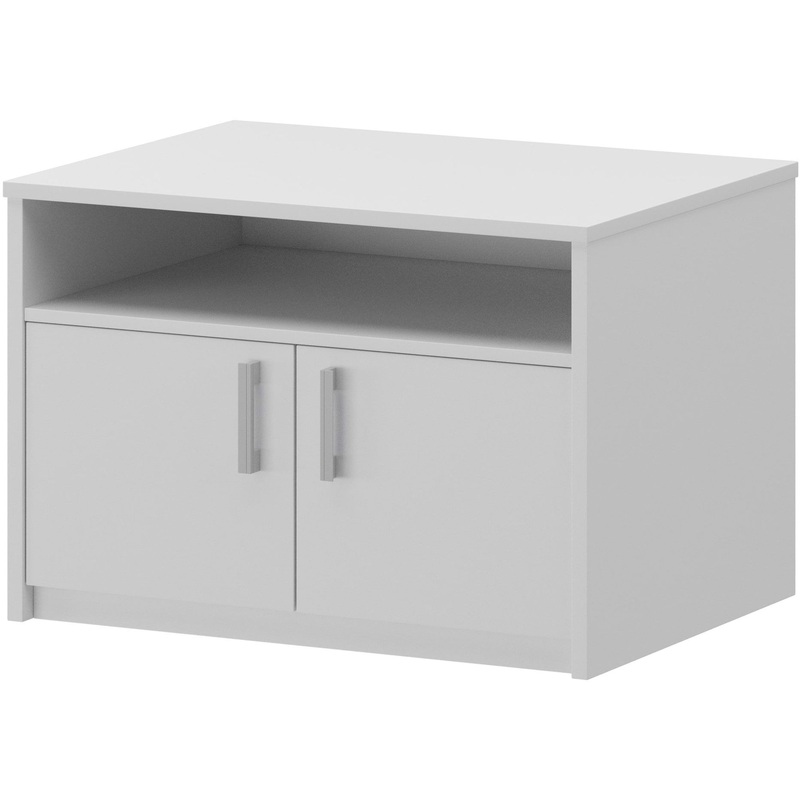 Уценка. Тумба приставная для оргтехники Арго АТ-10 белый 800х600х600 мм