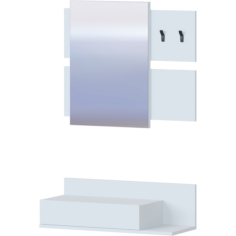 Изображение товара Компактная прихожая ВШ-14 с зеркалом и металлическими крючками