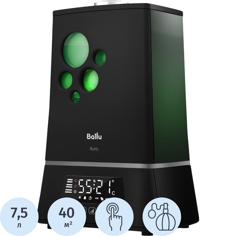 Изображение товара Увлажнитель воздуха Ballu UHB-1500 черный для помещений до 40 кв м