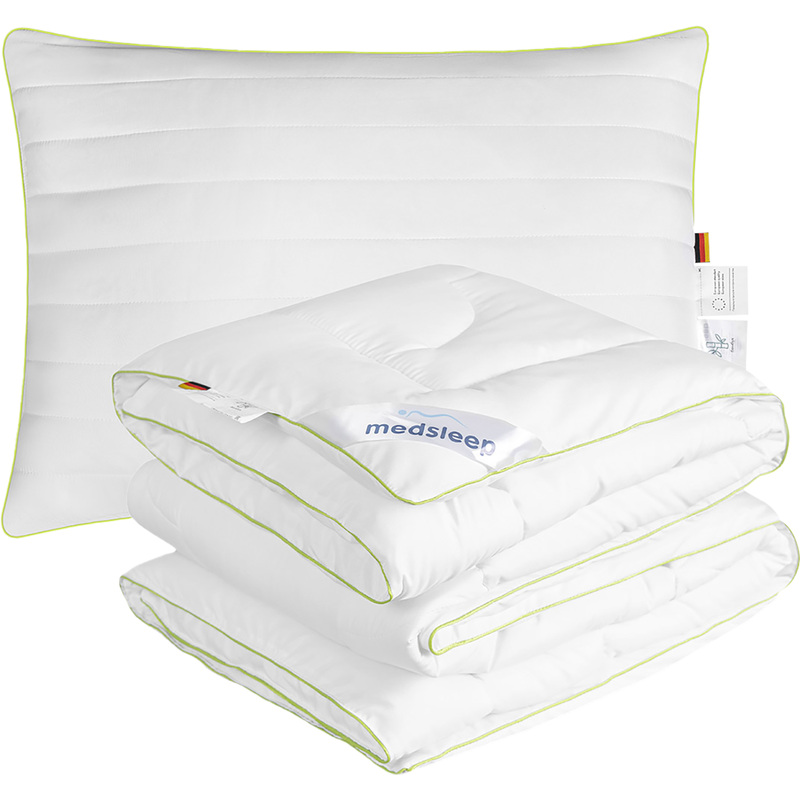 Изображение товара Набор 1.5-спальный Medsleep одеяло и подушка бамбук микроволокно гипоаллергенный