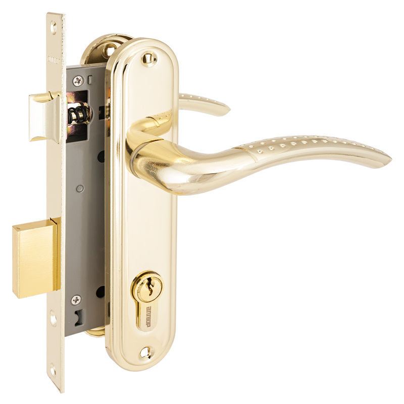 Изображение товара Врезной замок Аллюр 132/1 GP латунь с цилиндровым механизмом