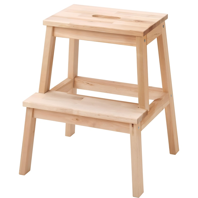 Изображение товара Табурет-лестница из массива хвои 500х430х390 мм