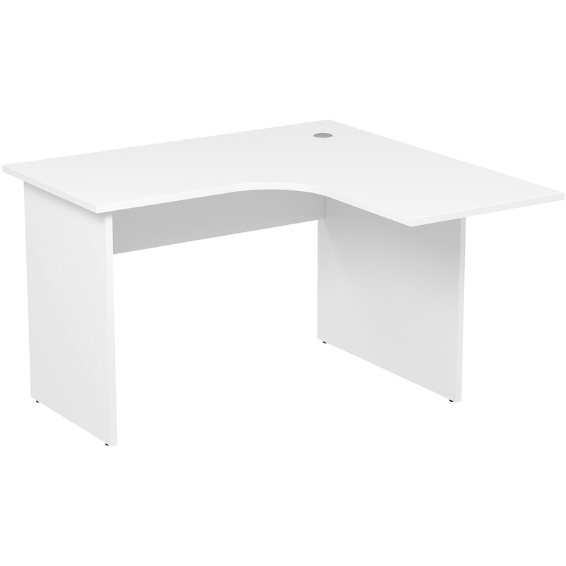 Изображение товара Стол криволинейный 2С.029 правый правый (белый, 1200х1200х750 мм)