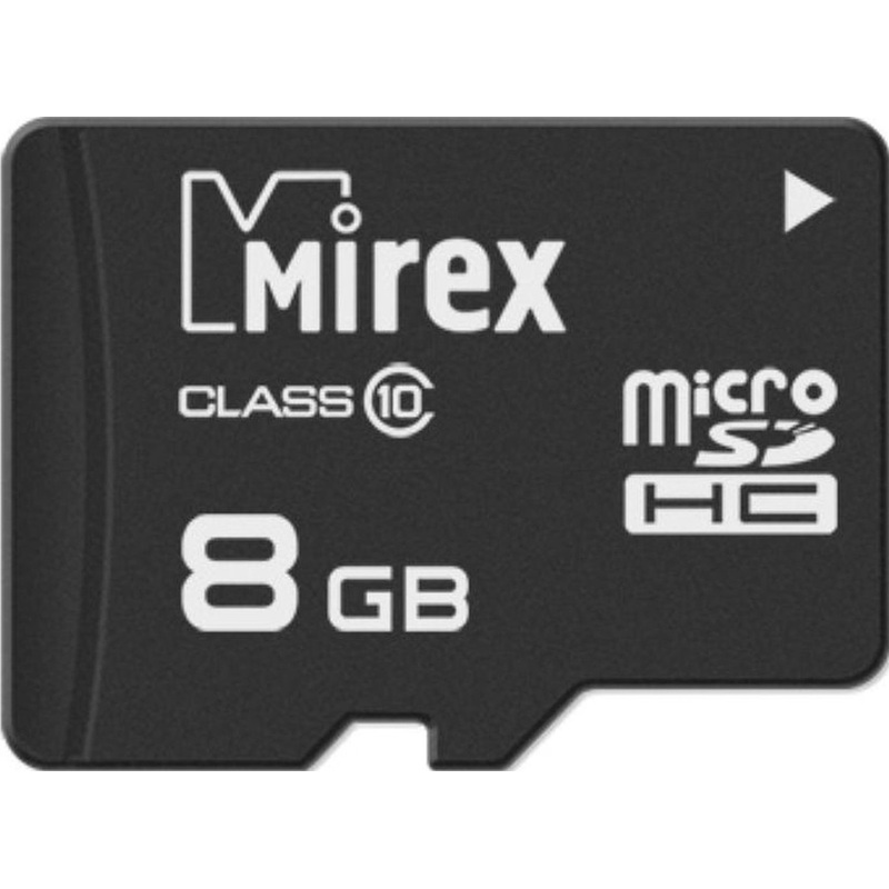 Изображение товара Карта памяти microSDHC Mirex 8 ГБ Class 10 для смартфонов и камер