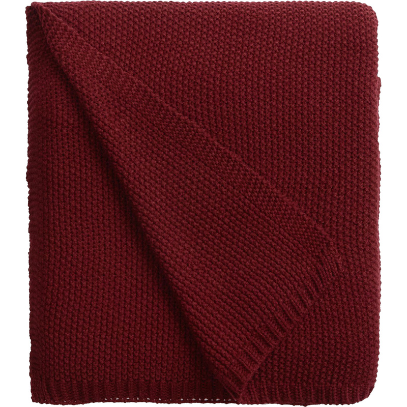 Изображение товара Плед Teplo Longview акрил 120x180 см тёмно-красный современный домашний уют