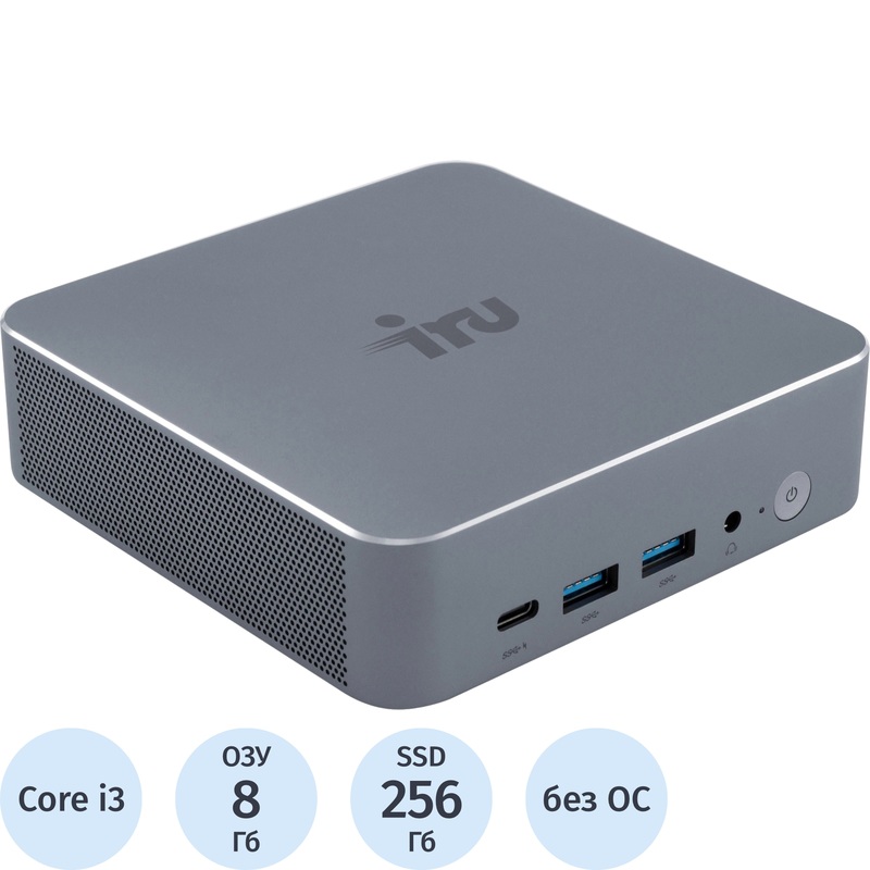Изображение товара Мини ПК iRU Tactio 515 Core i3 10 ядер 8ГБ 256ГБ SSD