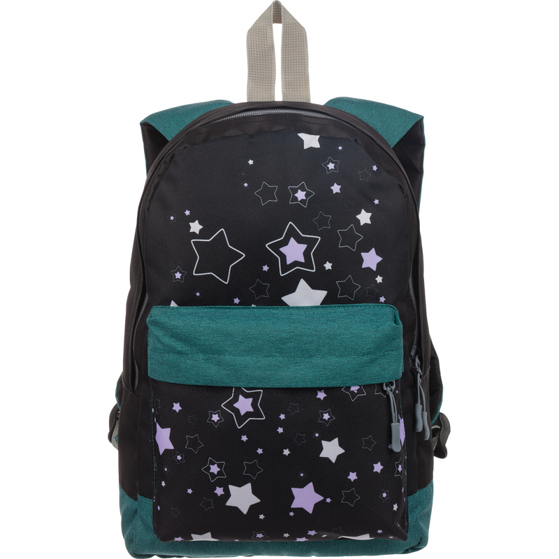 Изображение товара Ортопедический школьный рюкзак Комус Класс Princess черный с звездочками