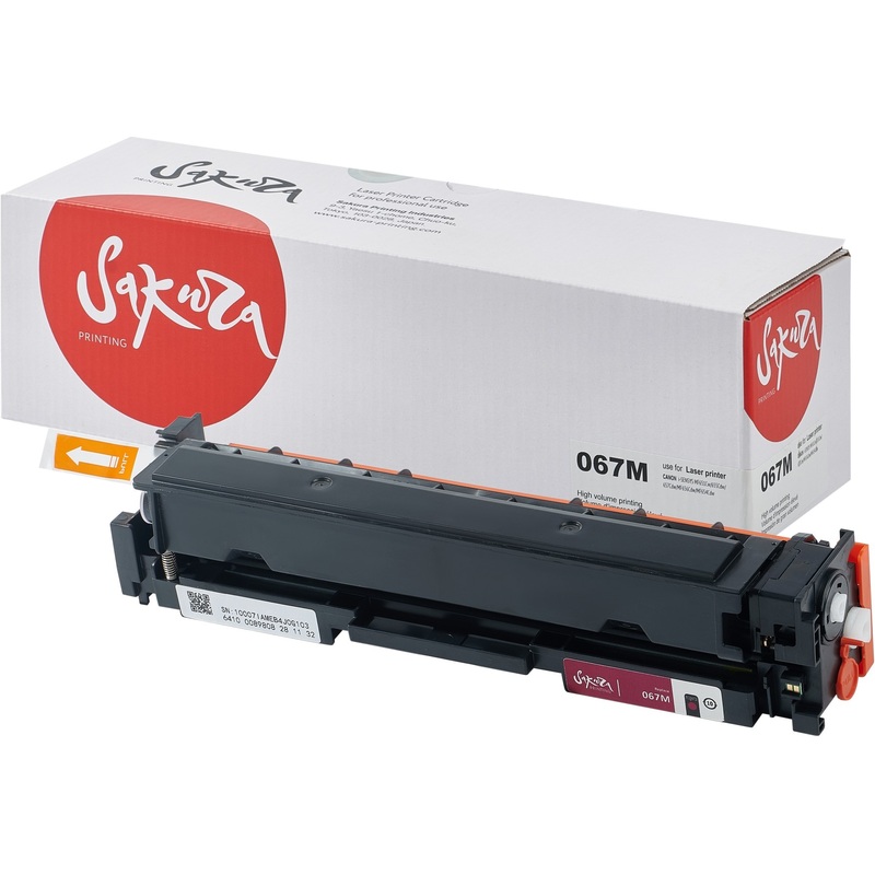 Изображение товара Лазерный картридж Sakura 067 M пурпурный совместимый для Canon