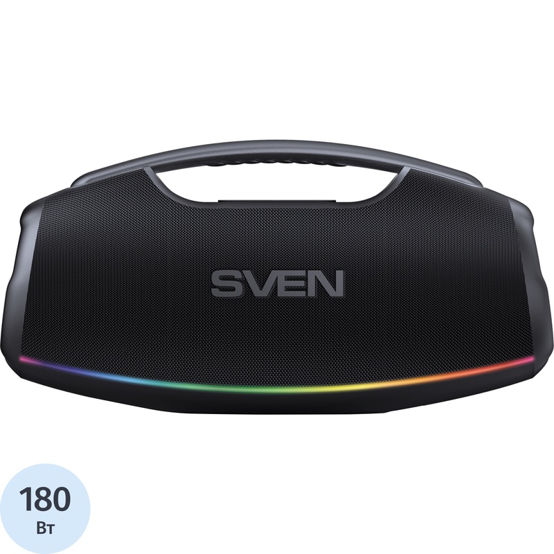 Изображение товара Портативная акустика Sven PS-990 чёрная Широкий звук водонепроницаемость Bluetooth NFC