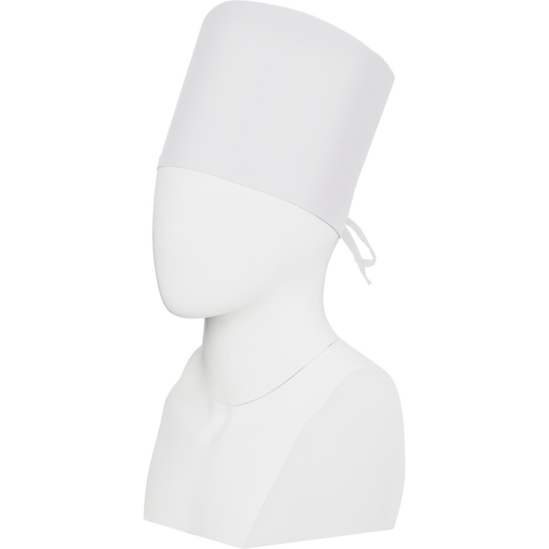 Изображение товара Белый хирургический колпак регулируемый из смесовой ткани Ти-Си для медицинских учреждений