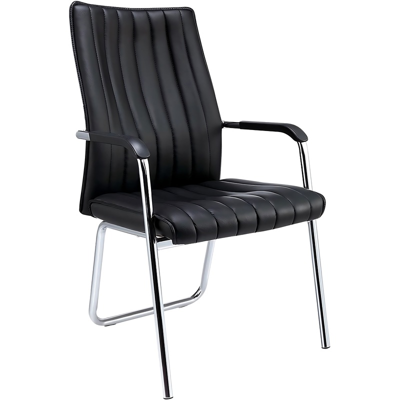 Изображение товара Конференц-кресло Easy Chair 811 VPU чёрное (экокожа, металл хромированный)