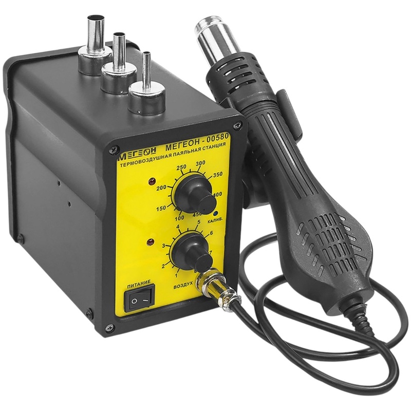 Изображение товара Паяльная станция Мегеон 00580 термовоздушная SMD ремонтная