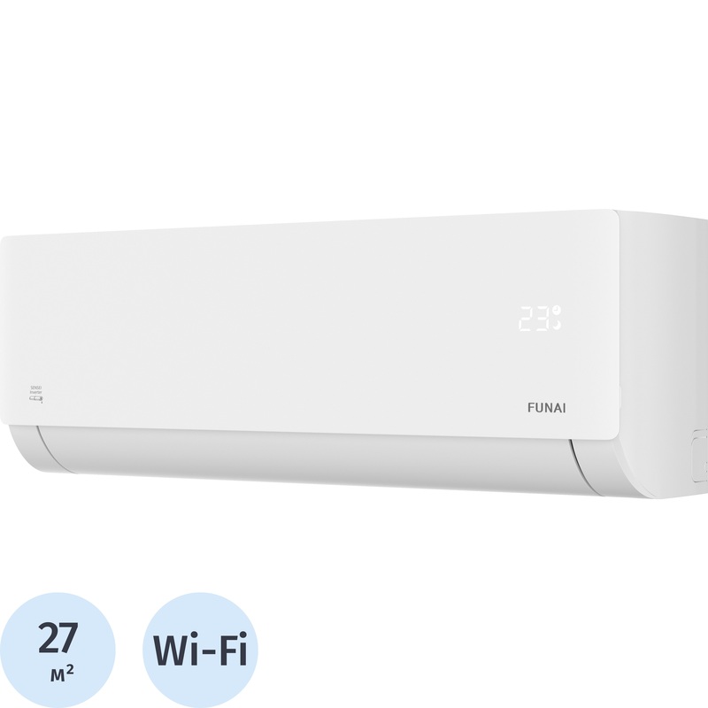 Изображение товара Инверторная сплит-система Funai RAC-I-SN30HP.D05 9000 BTU с Wi-Fi Изображение товара Инверторная сплит-система Funai RAC-I-SN30HP.D05 9000 BTU с Wi-Fi