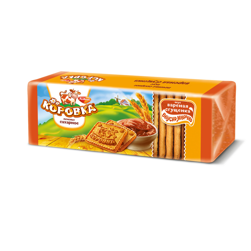 Изображение товара Коровка с варёной сгущёнкой — сахарное печенье 280 г
