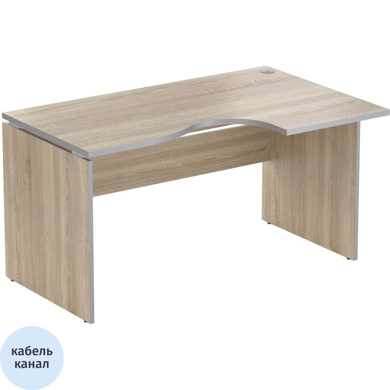 Изображение товара Стол эргономичный Vita V-1.5 левый (дуб сонома, 1400х900х750 мм)