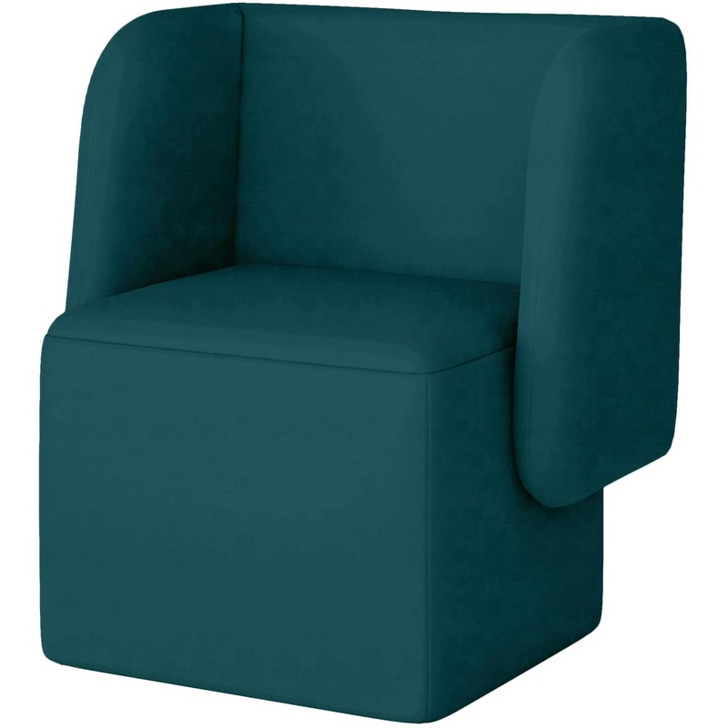 Изображение товара Кресло Стримлайн Д5-01 зеленое с тканевой обивкой