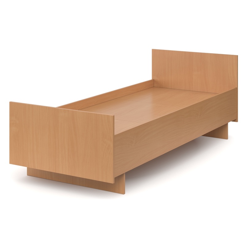 Изображение товара Кровать МДО из ЛДСП 800x2000 мм бу с противоударной кромкой ПВХ