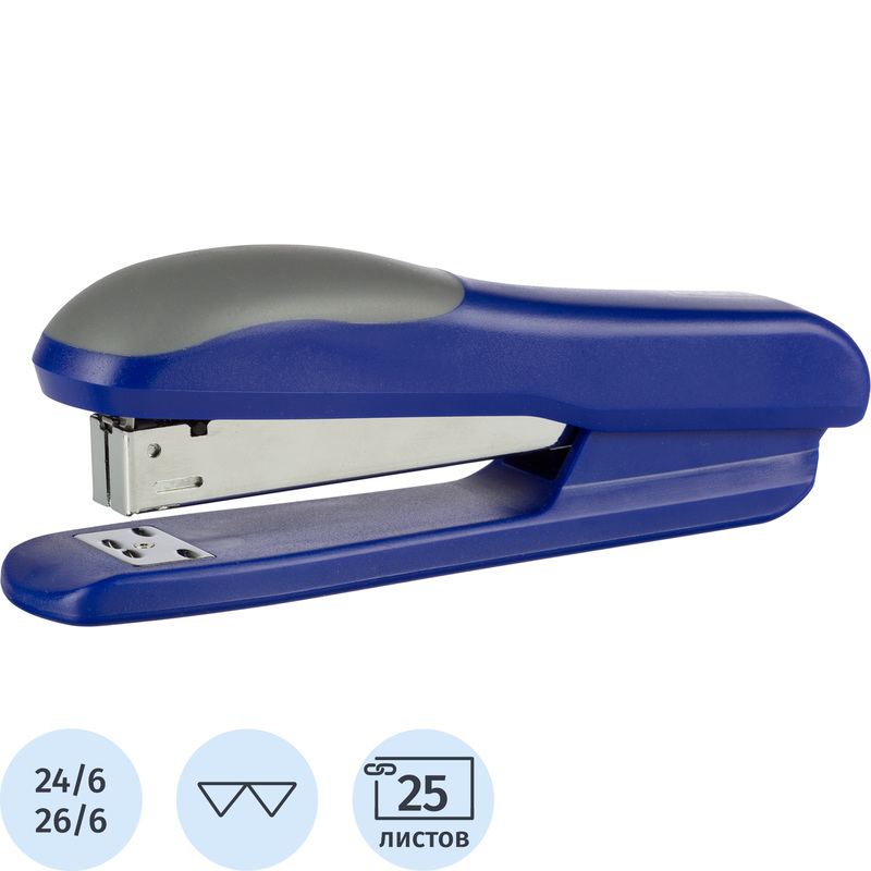 Изображение товара Степлер Attache Photon до 25 листов синий (скобы № 24/6, 26/6)