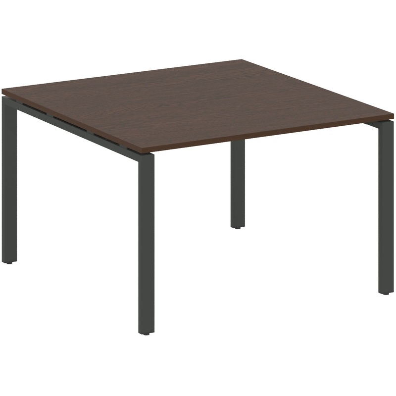 Изображение товара Стол для переговоров Metal System Style БП.ПРГ-1.2 (венге цаво/антрацит, 1200x1235x750 мм)