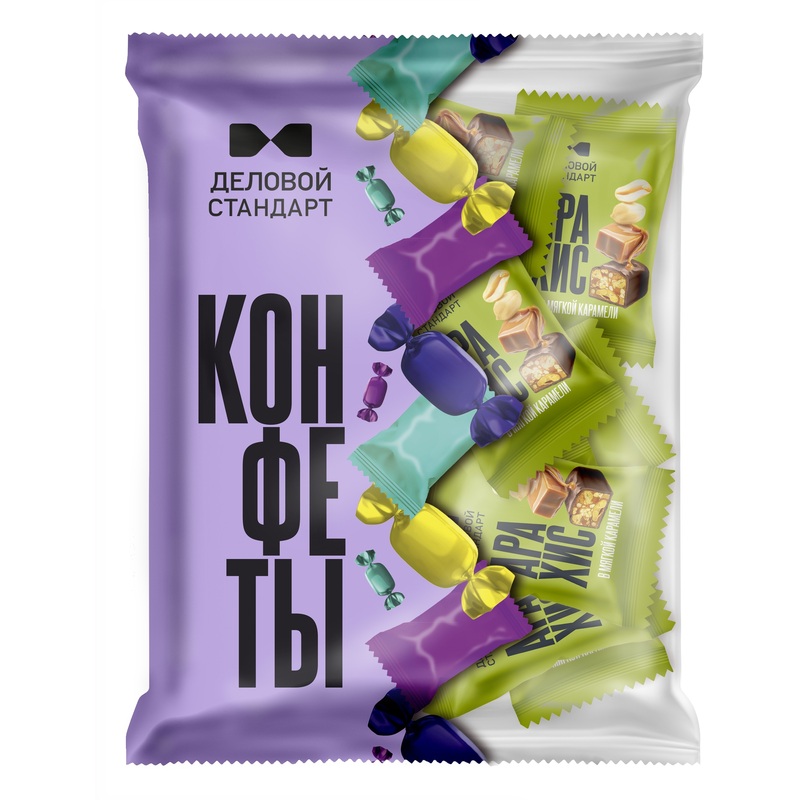Изображение товара Конфеты глазированные Деловой Стандарт с арахисом в мягкой карамели 700 г