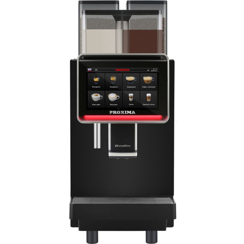 Изображение товара Кофемашина Proxima Dr.Coffee F2 Plus черная со встроенной кофемолкой