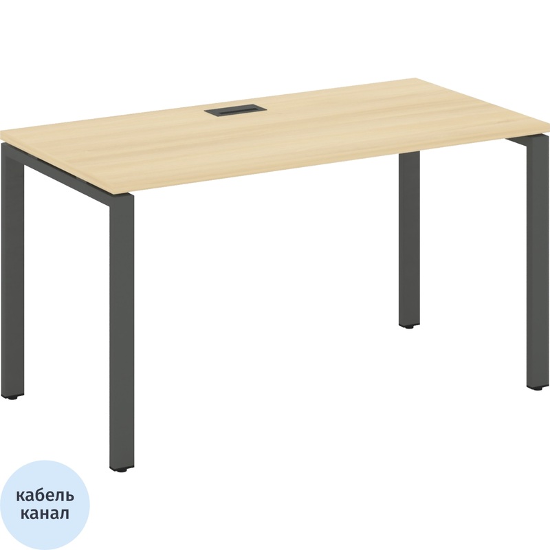 Изображение товара Стол письменный прямой SN-6P.SP-015 из ЛДСП с кабель-каналом и регулировкой высоты