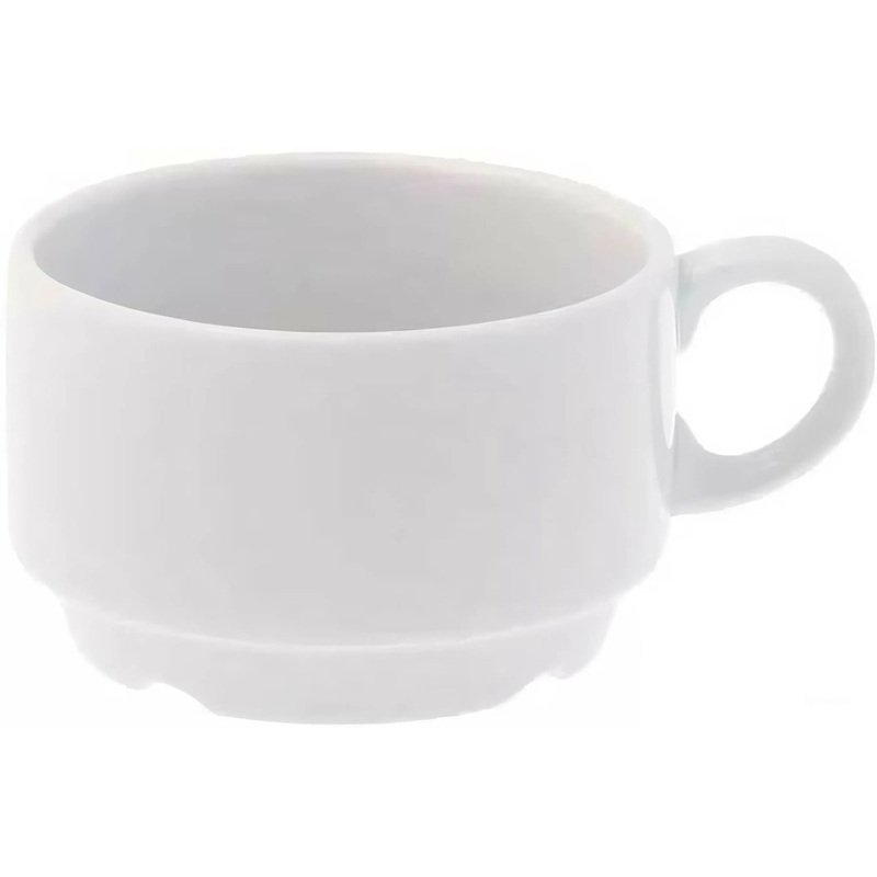 Изображение товара Чайная чашка из фарфора объемом 250 мл Дулёвский завод 18 шт в упаковке