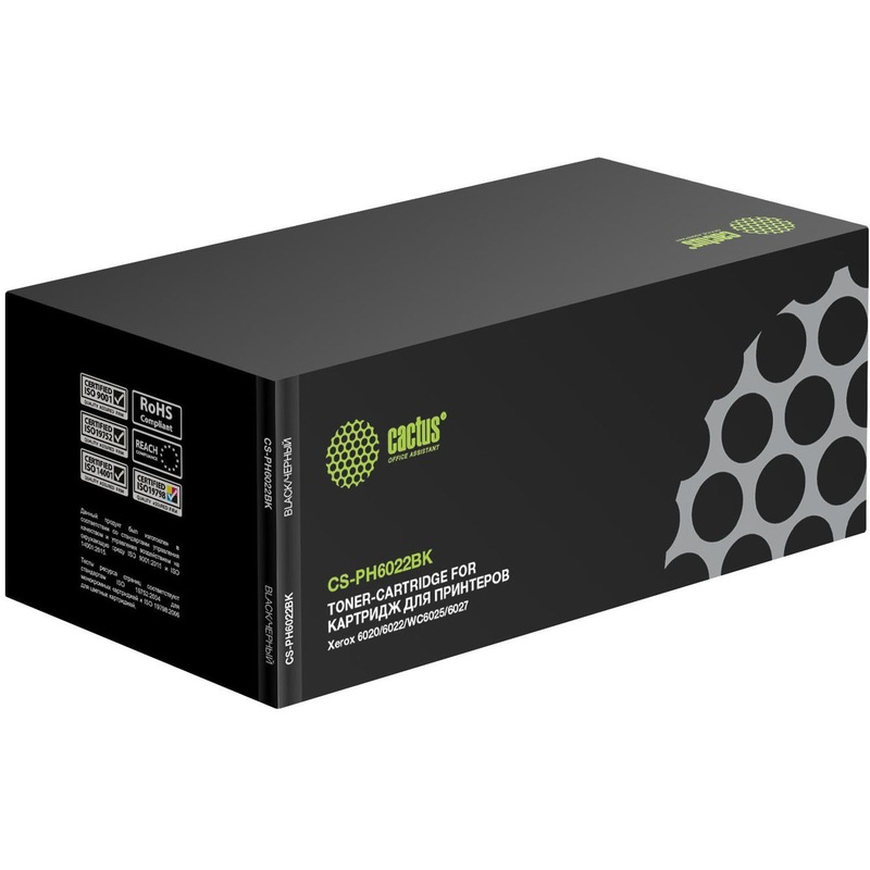 Изображение товара Картридж лазерный Cactus 106R02763 CS-PH6022BK для Xerox черный совместимый